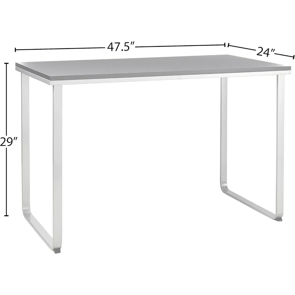 Produkte 1943blsl Home-Office-Tisch Computer tisch, schwarz/silber