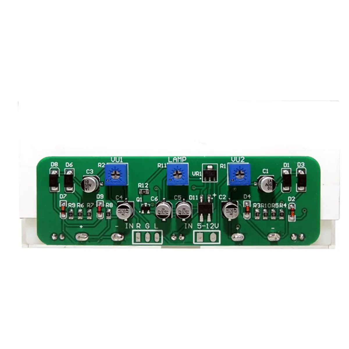 (DT37) Double Pointer VU Meter Stereo Audio Amplifier Board,DB Sound Level Indicator Meter Adjustable Backlight with Driver