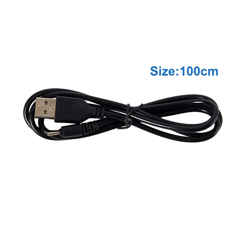 1Pc Outer Diameter 2mm Round Head USB Charger Cable Small Pin USB Charger Lead Cord USB Cable 1 Meter