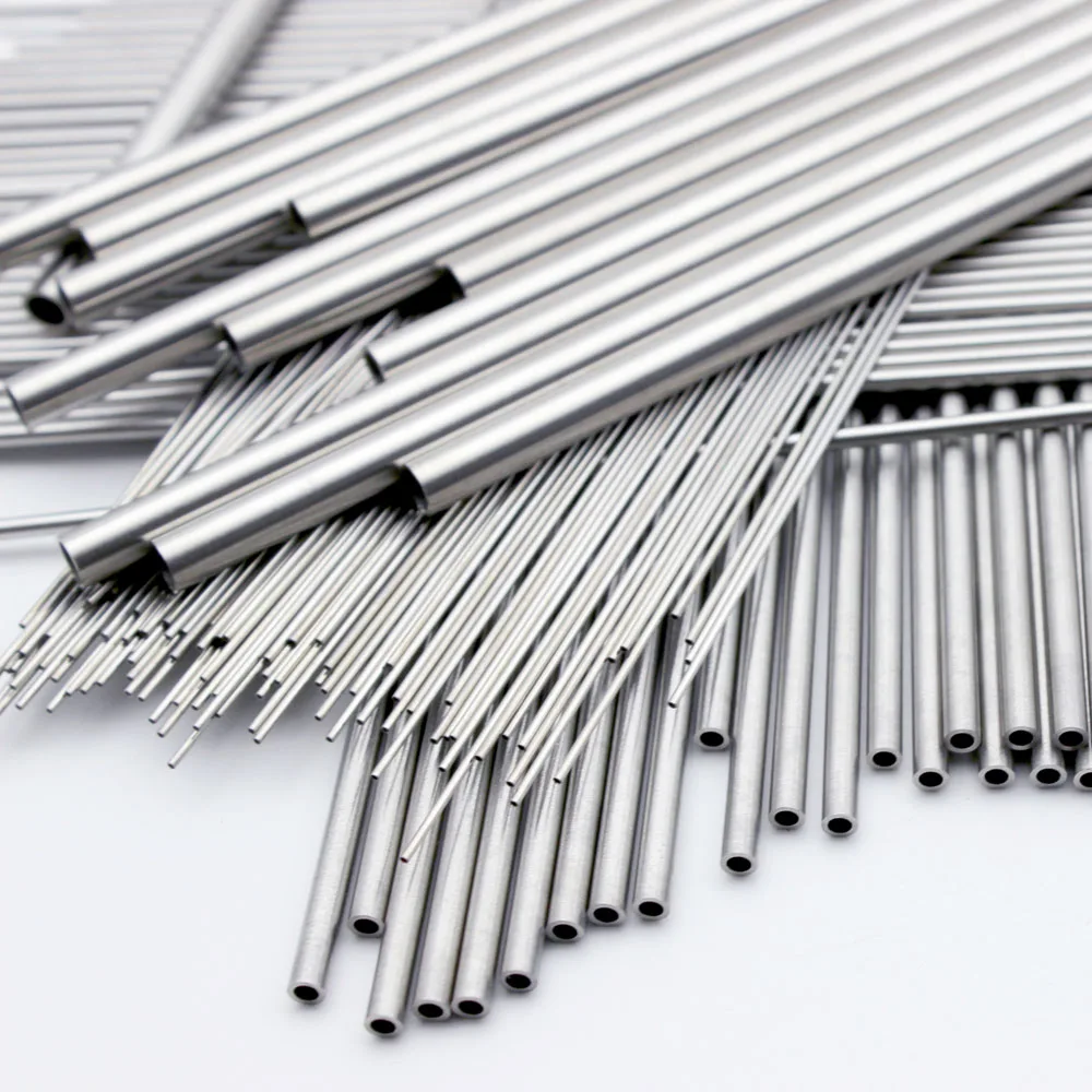 304 stainless steel precision Capillary pipe  Seamless Straight tube 0.5x0.3mm 0.8x0.6mm 2x1mm 3x2mm 2.5x1.5mm 100mm/200mm Long