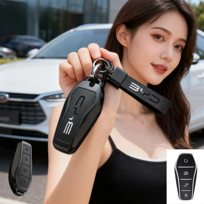 Good Quality NewFor BYD Qin PLUS Key Cover Key Case Seal 06 Dolphin Seagull Qin L Han DMI Tang Song Pro Yuan Cladding Buckle