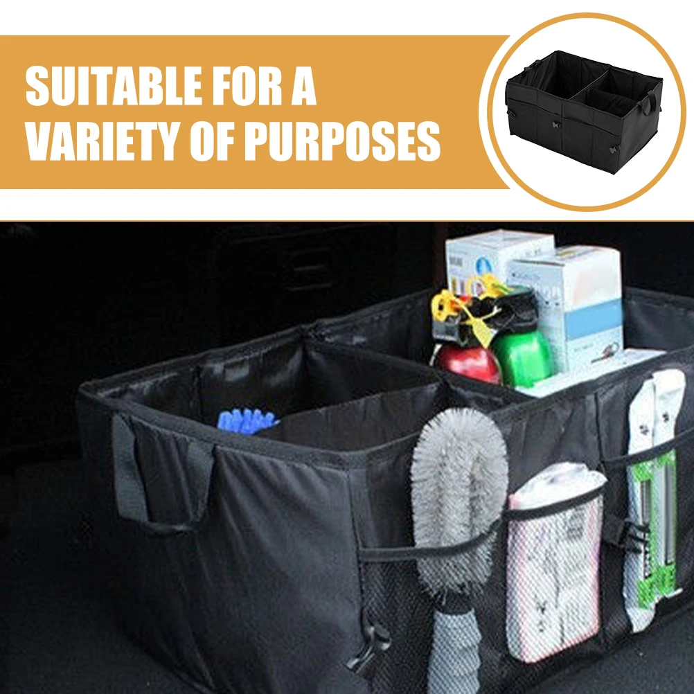 

Storage Box Non-woven Fabric Large Capacity Foldable Car Organizers Trunk Box Tools Bag Multipurpose Vehicle Storage Solution