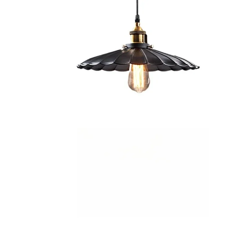 

Vintage chandelier, retro wrought iron restaurant, nostalgic coffee, wine bar lighting, creative small black umbrella