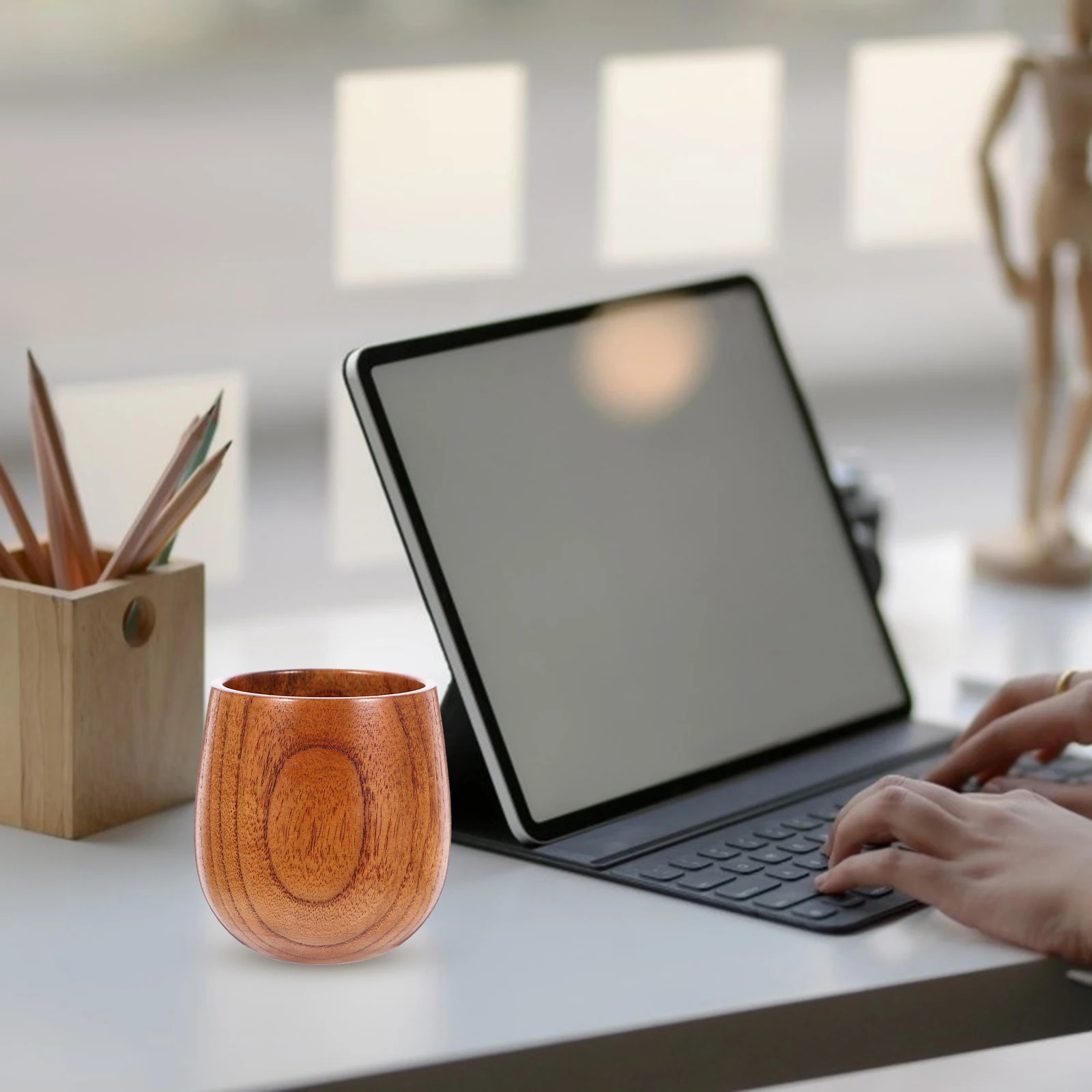 

170Ml Acid Jujube Wood Cup Japanese Style Wooden Mug For Wine Coffee Tea Outdoor Camping Travel Office Beverage Use