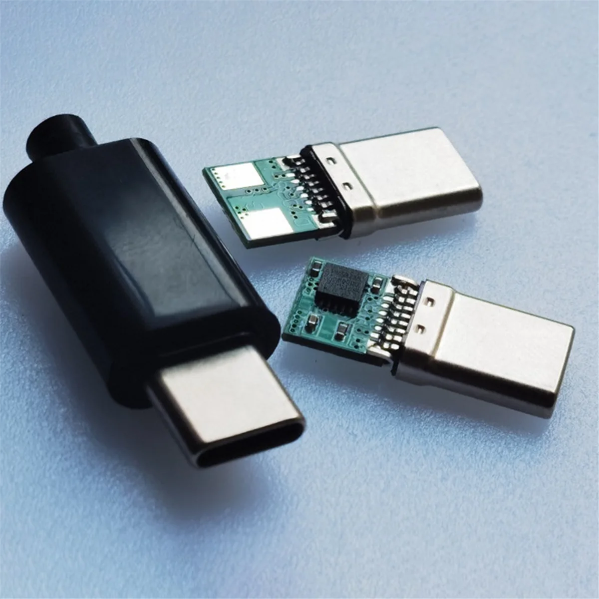 10Pcs 12V PD/QC Decoy Board Fast Charge Module with Shell PD 2 3.0 DC Trigger USB Type-C Male QC4 Charge Connector White