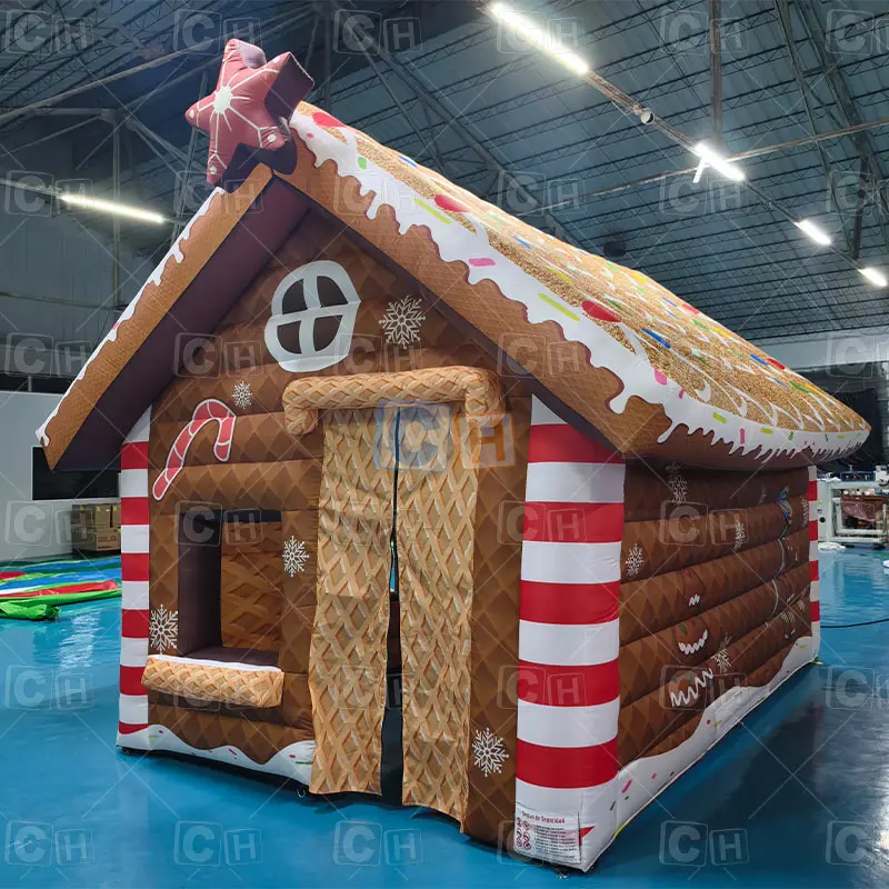 Customized Christmas Inflatable Tent Inflatable Outdoor Santa House Grotto Tent for Sale