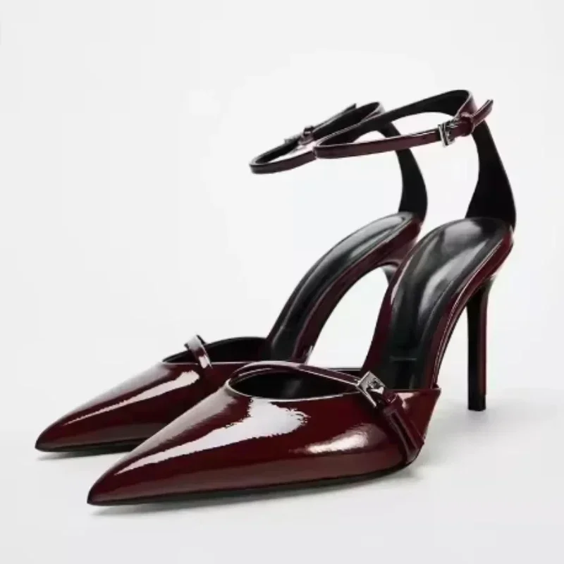 2025 frauen Sommer Neue Sexy Spitzen Designer Sandalen frauen Party Casual Bequeme Schnalle Luxus Prom Damen High Heels 42