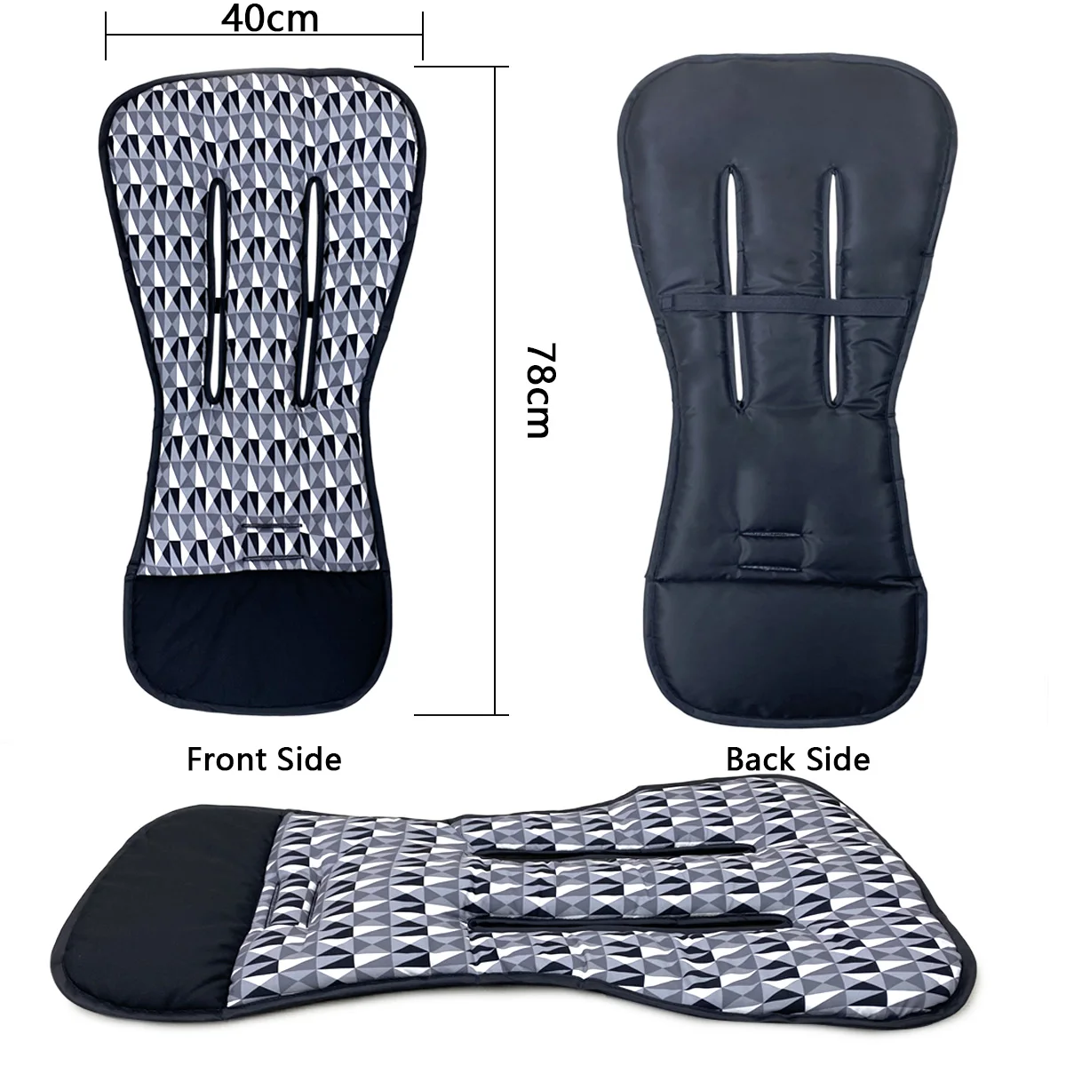 Universal Baby Stroller Seat Cushion Kids Soft Mattress Pushchair Car Cart High Chair Seat Trolley Baby Stroller Accessories