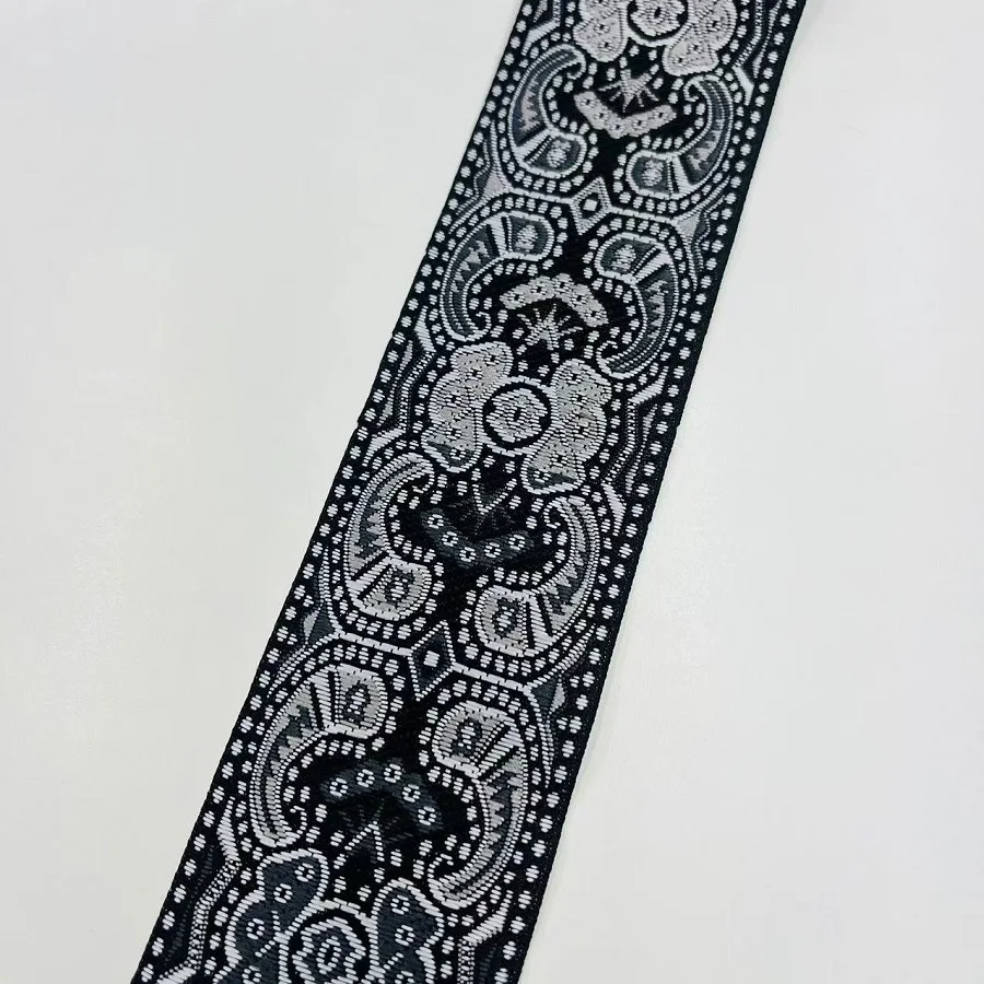 10 yards/lotti di larghezza 5 centimetri di trasporto Tessuto Jacquard Ribbon Trim geometria del modello per la tenda e accessorio di abbigliamento