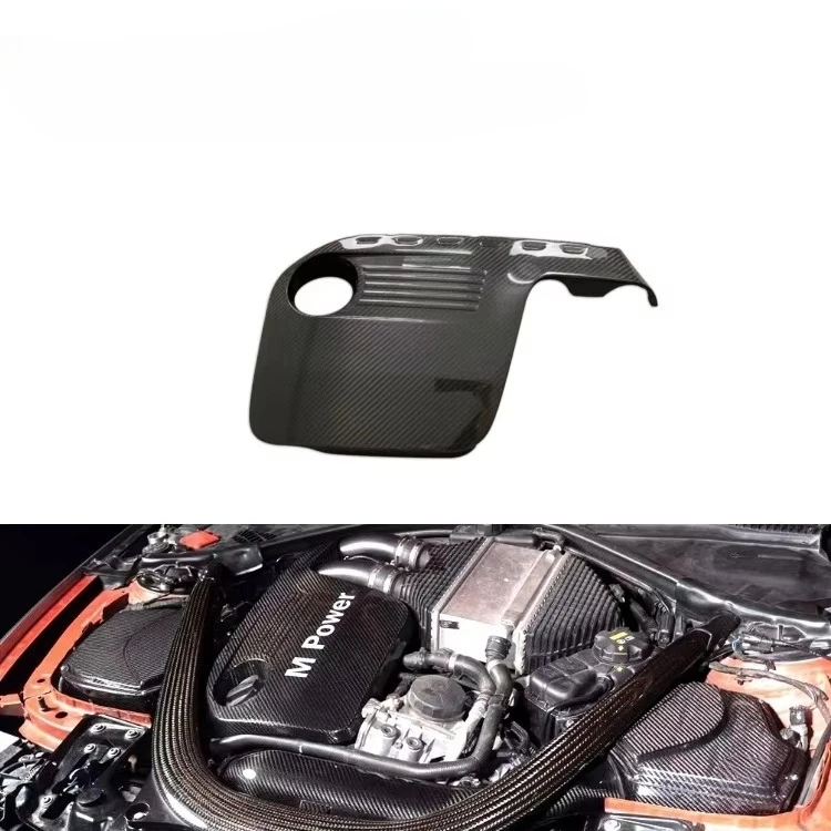 

M2C F87 M3 F80 M4 F82 3k Twill Dry Carbon Fiber Hood F87 F80 F82 S55 3.0T Automotive Nacelle Trim Hood Kit