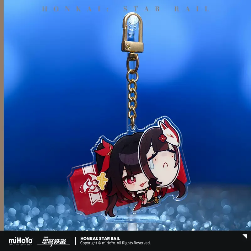 Sunsyea Honkai Star Rail Official Merch miHoYo Original Authentic Q Version Series Keychai Pendant  Aventurine Firefly