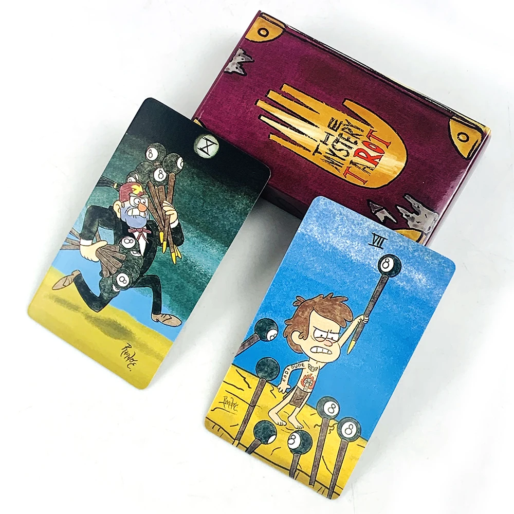 The Mystery Tarot Cards 78 Cards English Version Divination Fortune Telling Board Game Party Prop Mysticism Gift For Beginners