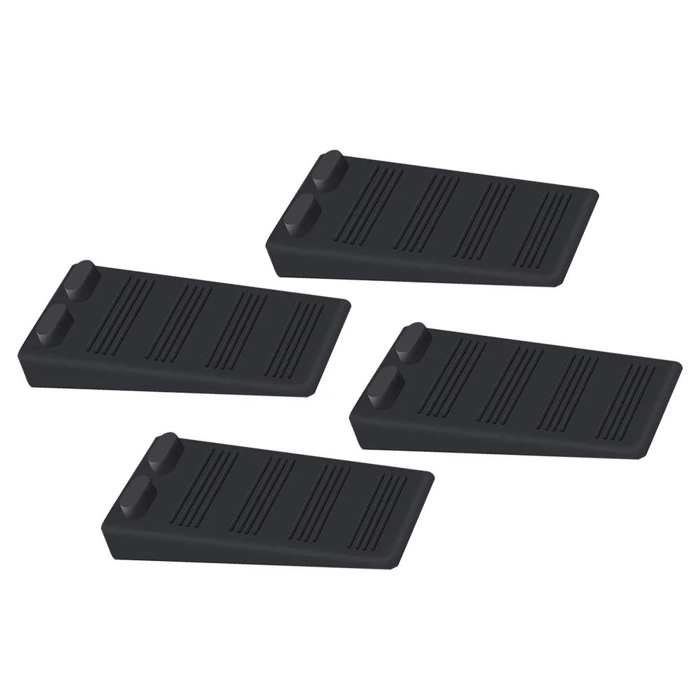 

4Pcs Tpr Door Wedge Stopper Stackable Design Safety Slam Preventer Bedroom Home Accessory Door Wedge Home Accessory