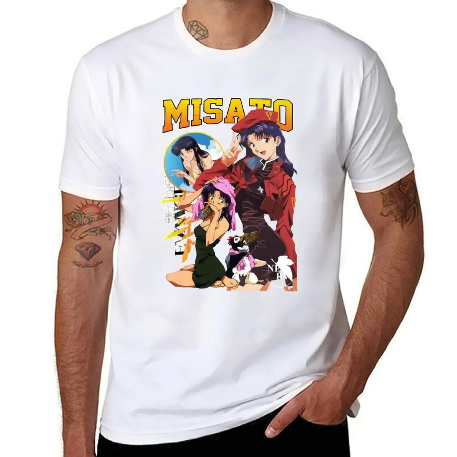 

Футболка Misato, хлопковые футболки, мужская футболка из 100% мужчины, футболка с рисунком
