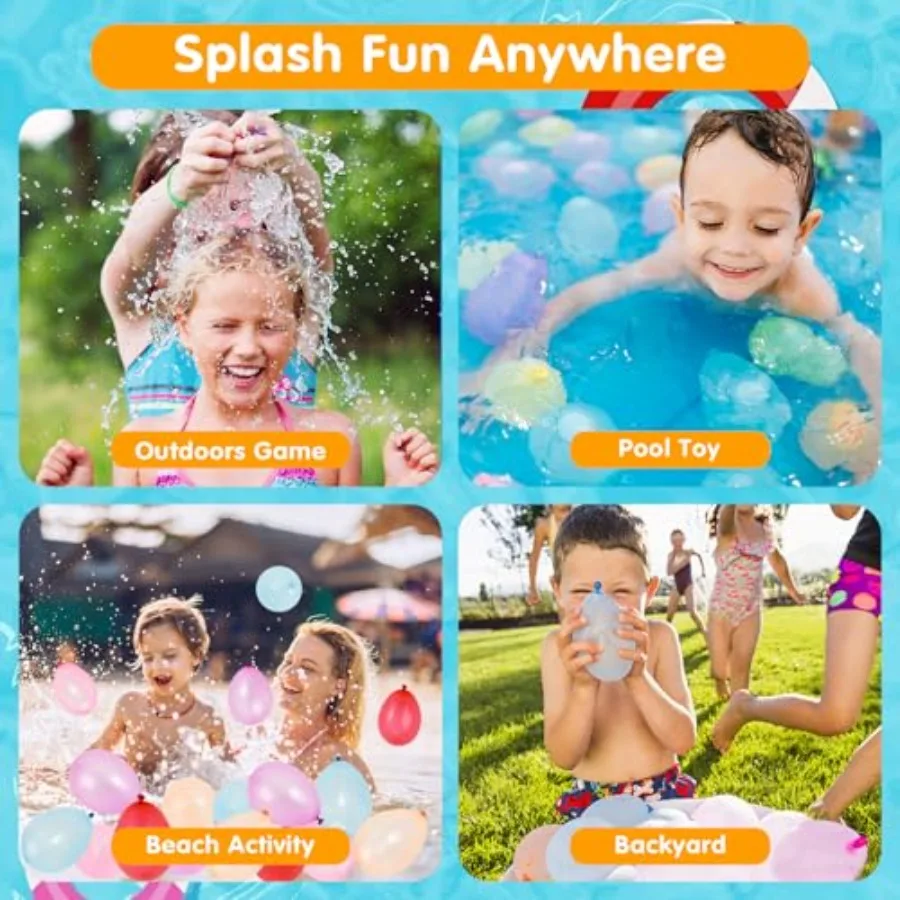 500PCS Water Balloons Bulk without Refill Kits Small Water Balloons for Summer Splash Fun Party Air Balloons for Wedding Birthd - view 6