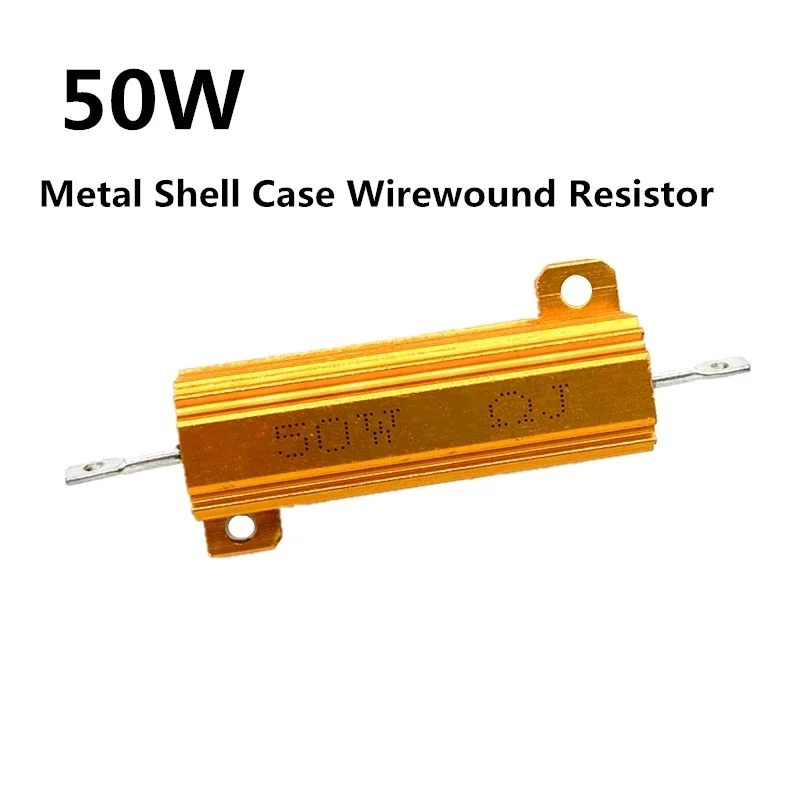 50W 100W Aluminium Power Metal Shell Fall Draht Widerstand 0,01 R ~ 100K 1 6 8 10 20 200 500 1K 10K ohm widerstand RX24
