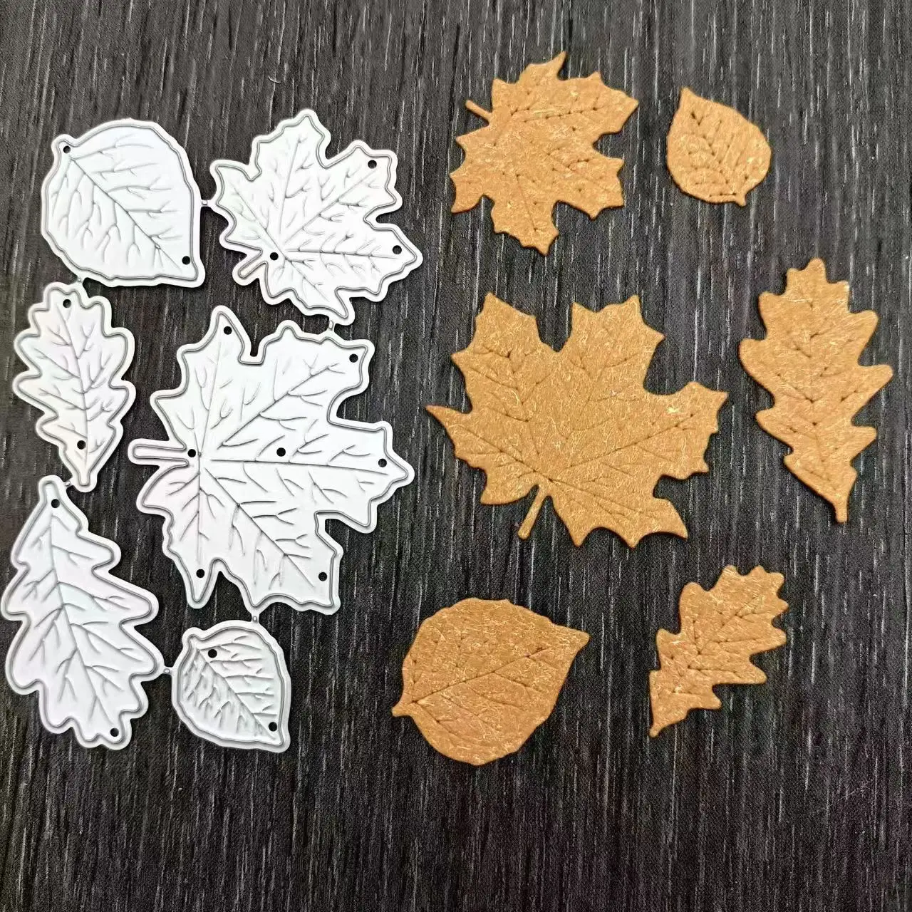 6Pcs/Set Maple Leaf Metal Cutting Dies Scrapbooking For Paper Making Card DIY Decorative Craft Embossing New Dies 8,439 reviews