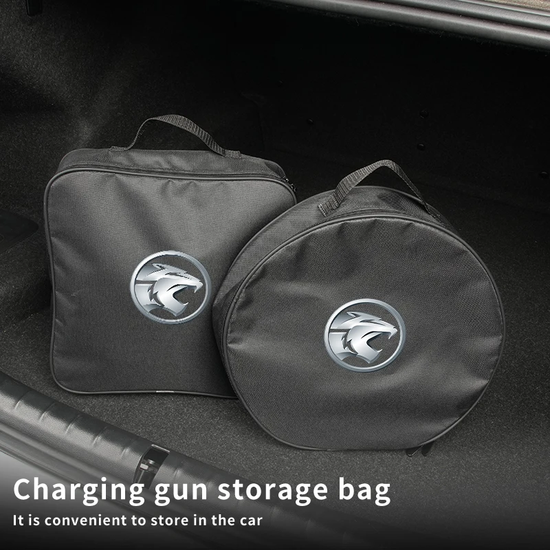 

Car Rechargeable Gun Storage Bag EV Cable Organizer Pocket For Proton V6 X50 X70 L3 L5 Exora Iriz R3 Wira Saga Satria Magma