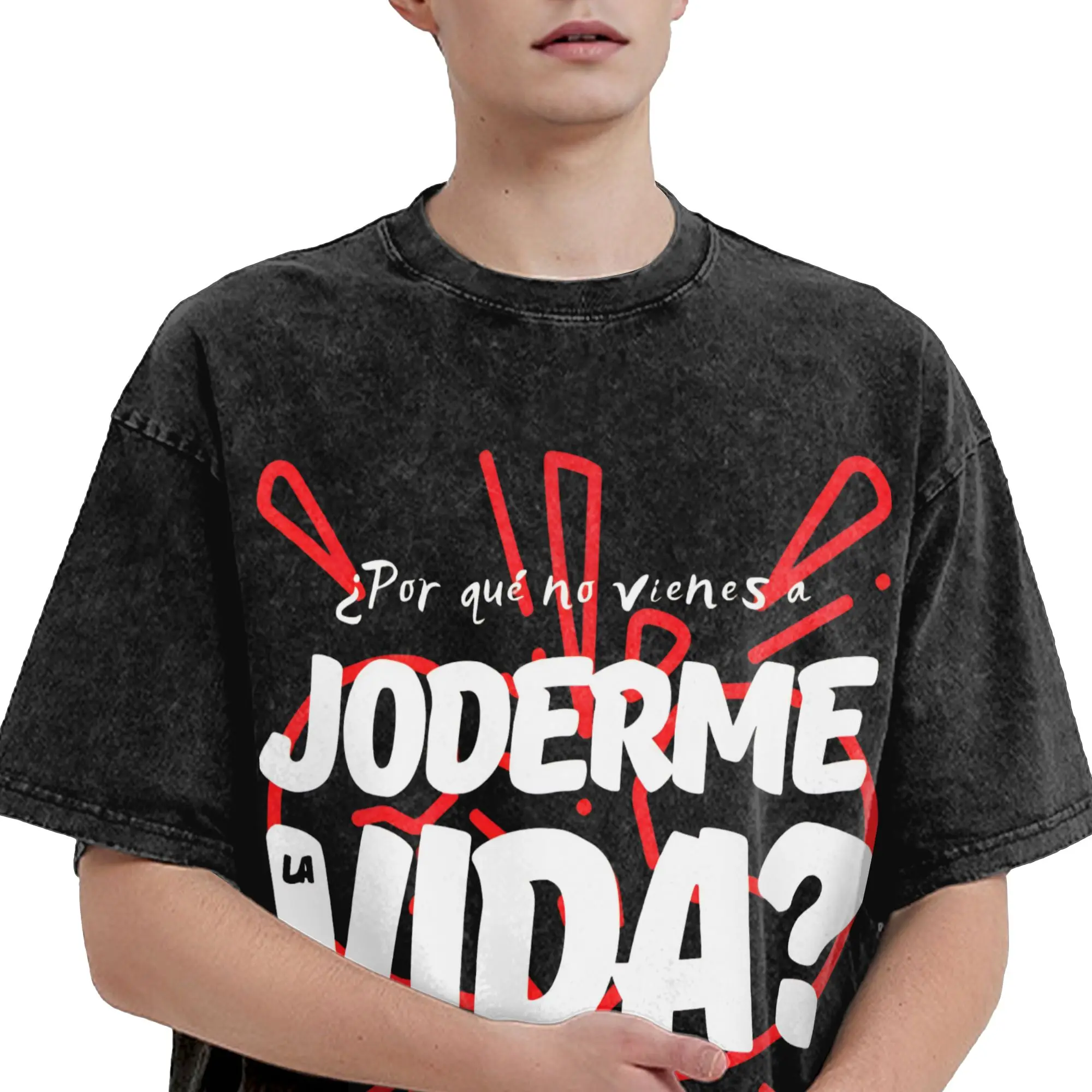 Dani Fernandez spanish  Washed T Shirt Streetwear Hip Hop Cool T-Shirts  Tees Tops for Men Women Short Sleeve Oversize