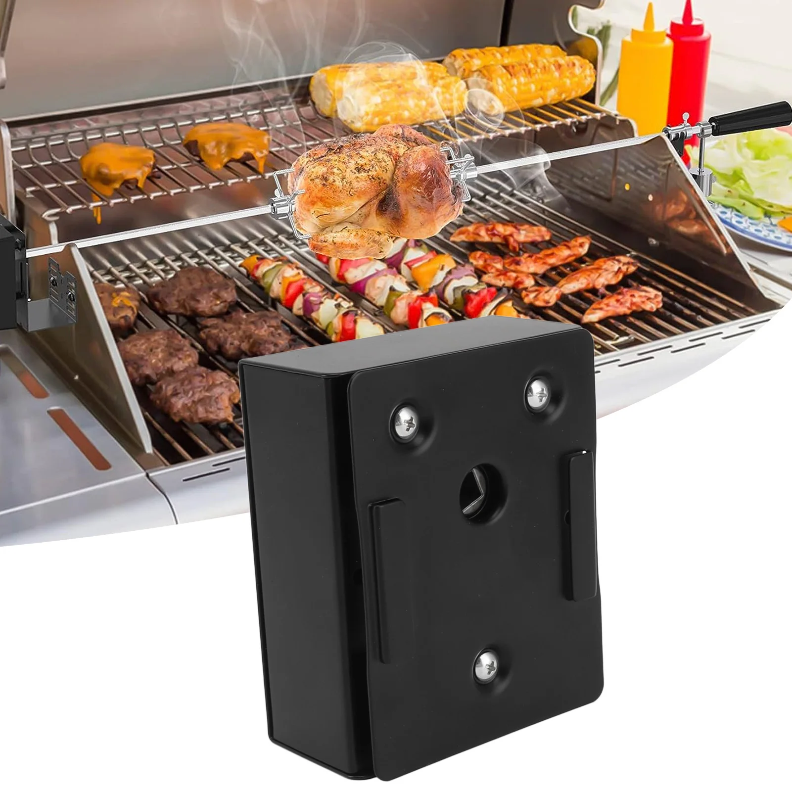 

Universal Replacement Electric BBQ Rotisserie Motor 70KG Electric Barbecue Motor with On Off Switch FD608A 3 5V to 12V