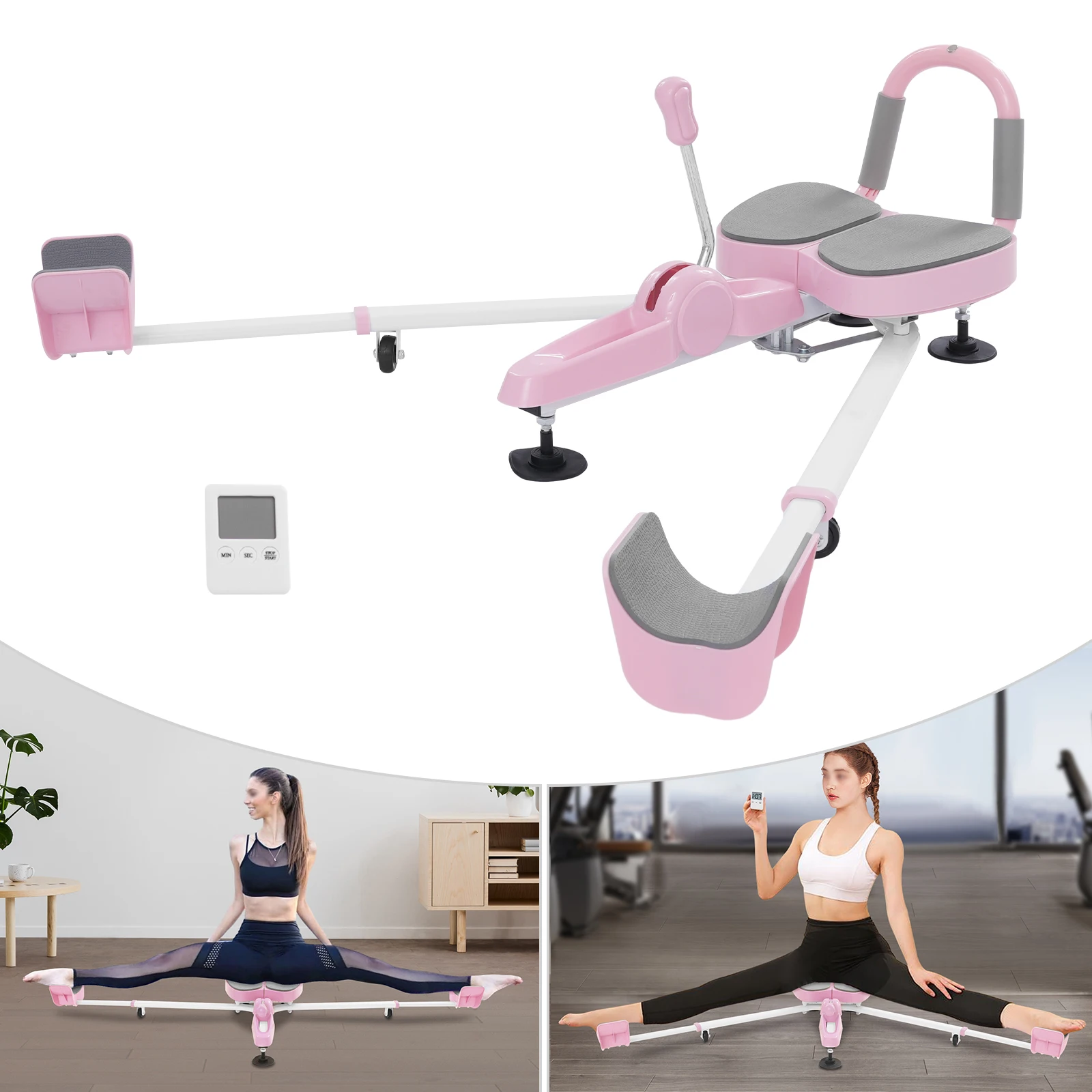 

Leg Stretcher Dancing Gymnastics Yoga Ligament Stretching Training Equipment Tool Pink