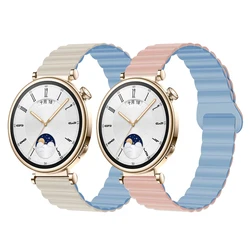 18Mm Magnetische Band Voor Huawei Horloge Gt 4 41Mm Smart Watch Band Voor Garmin Venu 2S 3S Vvomove 3S Bandje Polsband Correa