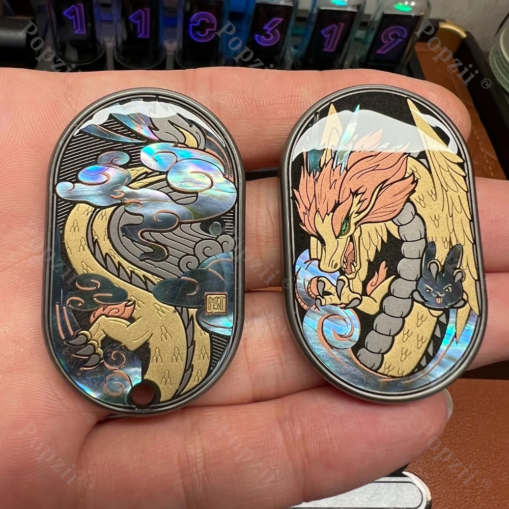 MOT Upgraded Version Of Titanosaurus Rhythm Push Slider Fidget Toy Coating Mechanical Multi Orbit Push Slider Anxiety Toys