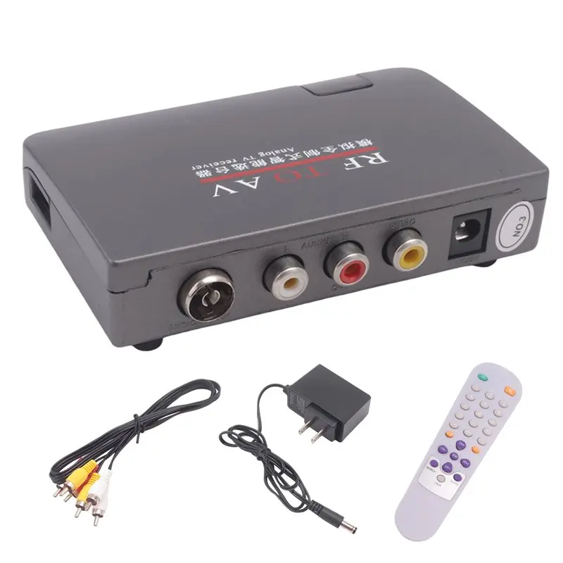 RF To AV Converter,Channel Selector,Booster,Cable TV To Projection TV,Video Port Supports Full System AC110-240V