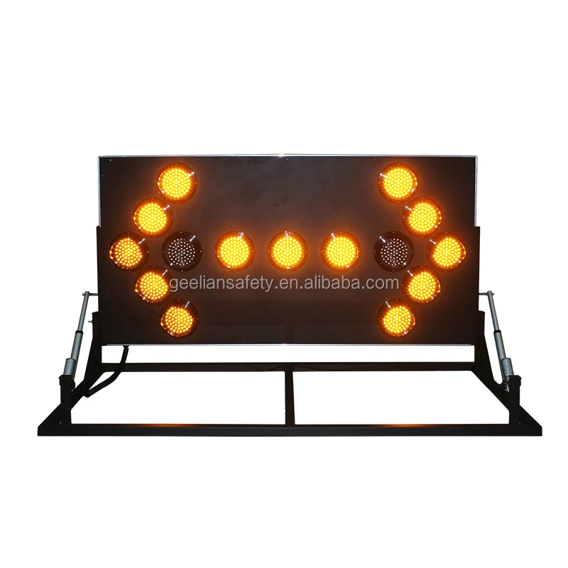 LED Traffic Arrow Sign / Solar LED Traffic Sign / Solar Arrow Board Trailer  Flashing Directional Traffic Arrow Board Sign