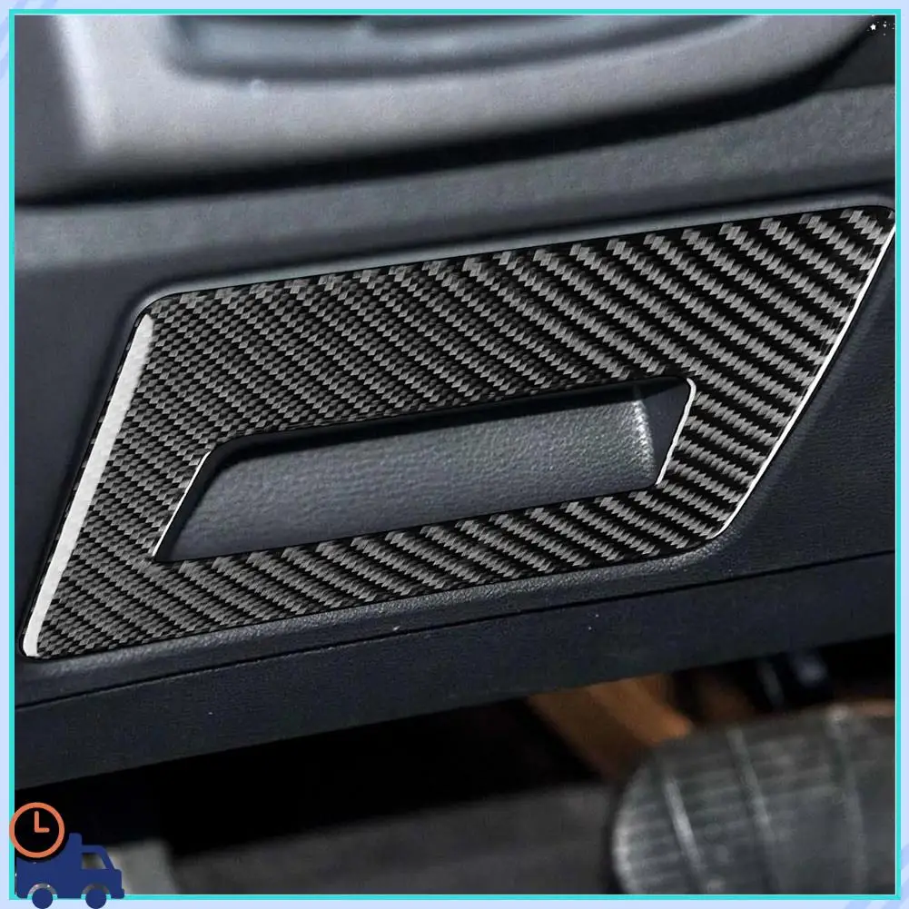 

Углеродное волокно для BMW X1 F48 2016-2022 X2 F39 2018-2022, крышка панели хранения со стороны водителя, накладка, аксессуары для интерьера