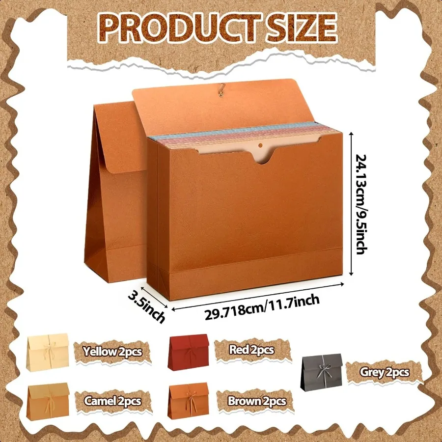 10 แพ็ค 3.5 ''ขยายแฟ้มแจ็คเก็ตกระเป๋าสตางค์แฟ้มโฟลเดอร์ FLAP และสายไฟปิดขนาด Letter กระเป๋ากระดาษสําหรับเอกสาร Stor