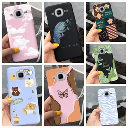 For Samsung Galaxy J2 Pro 2016 J2 2016 Case Soft TPU Silicone Back Cover Case For Samsung J2 J210F Feather Pink Sky Pattern Capa