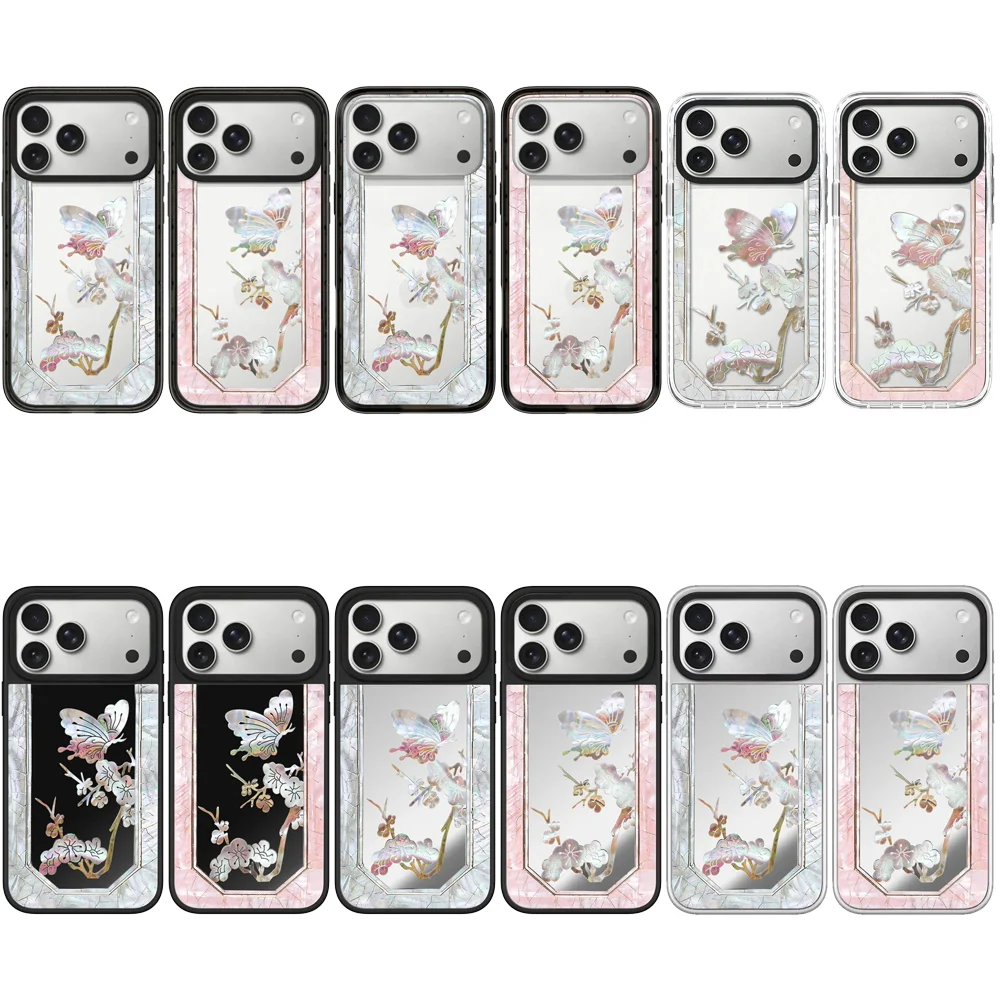 6032712 Acrylic / Mirror Magnetic Case: Compatible with IPhone 17 16 15 14 13 12 Pro Max 17 Air