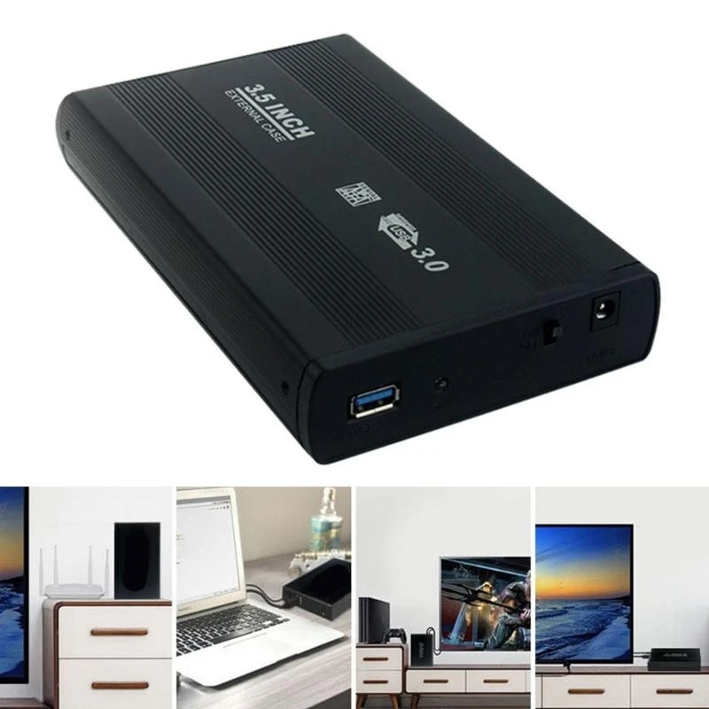 

Aluminum 3.5inch Hard Drive Enclosure USB3.0 for Quick Data Transfer and Backup Durability and Heat Dissitation Alloy