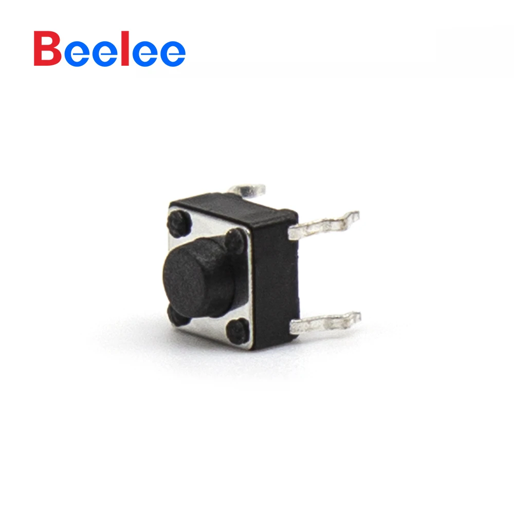 500PCS Beelee Tact Switch 6*6 Tactile Tact Push Button Switch 4 Pin
