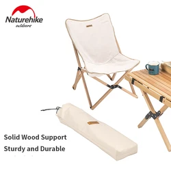 Naturehike-Folding Wooden Chair for Outdoor Camping, Portable Fishing, Art Sketching, Small Bench, NH19JJ008