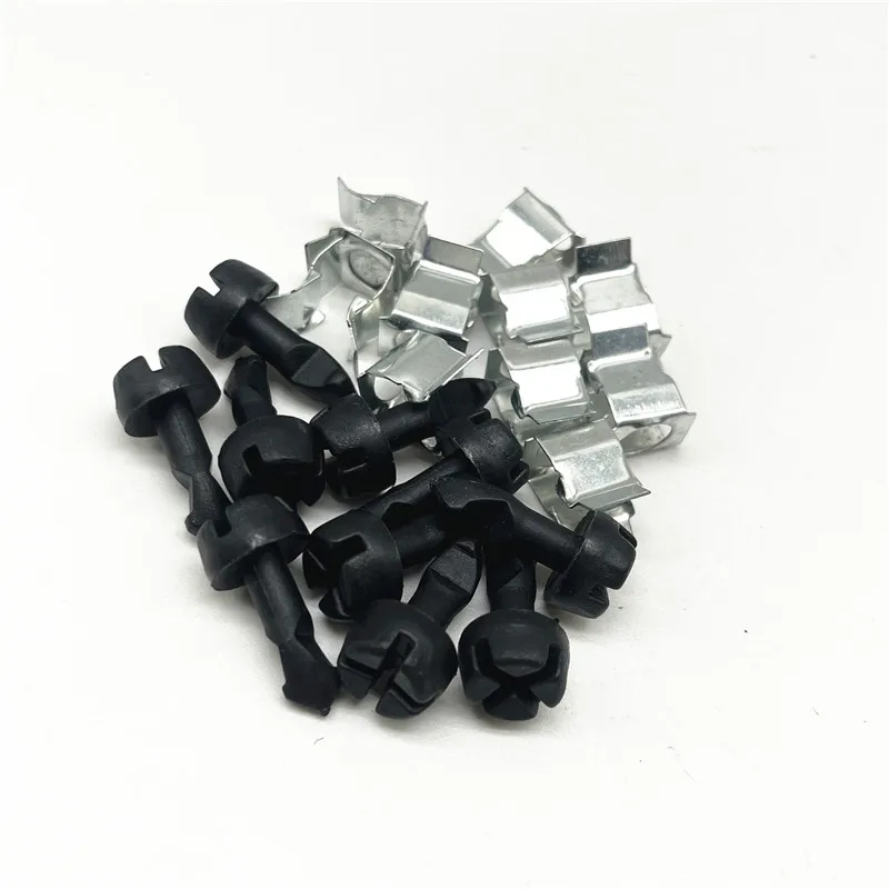 10x غطاء المحرك لوحة جبل المسمار الثابتة ربط دبوس لشركة فولكس فاجن باسات B5 أودي A4 B6 A6 C5 8D0805121