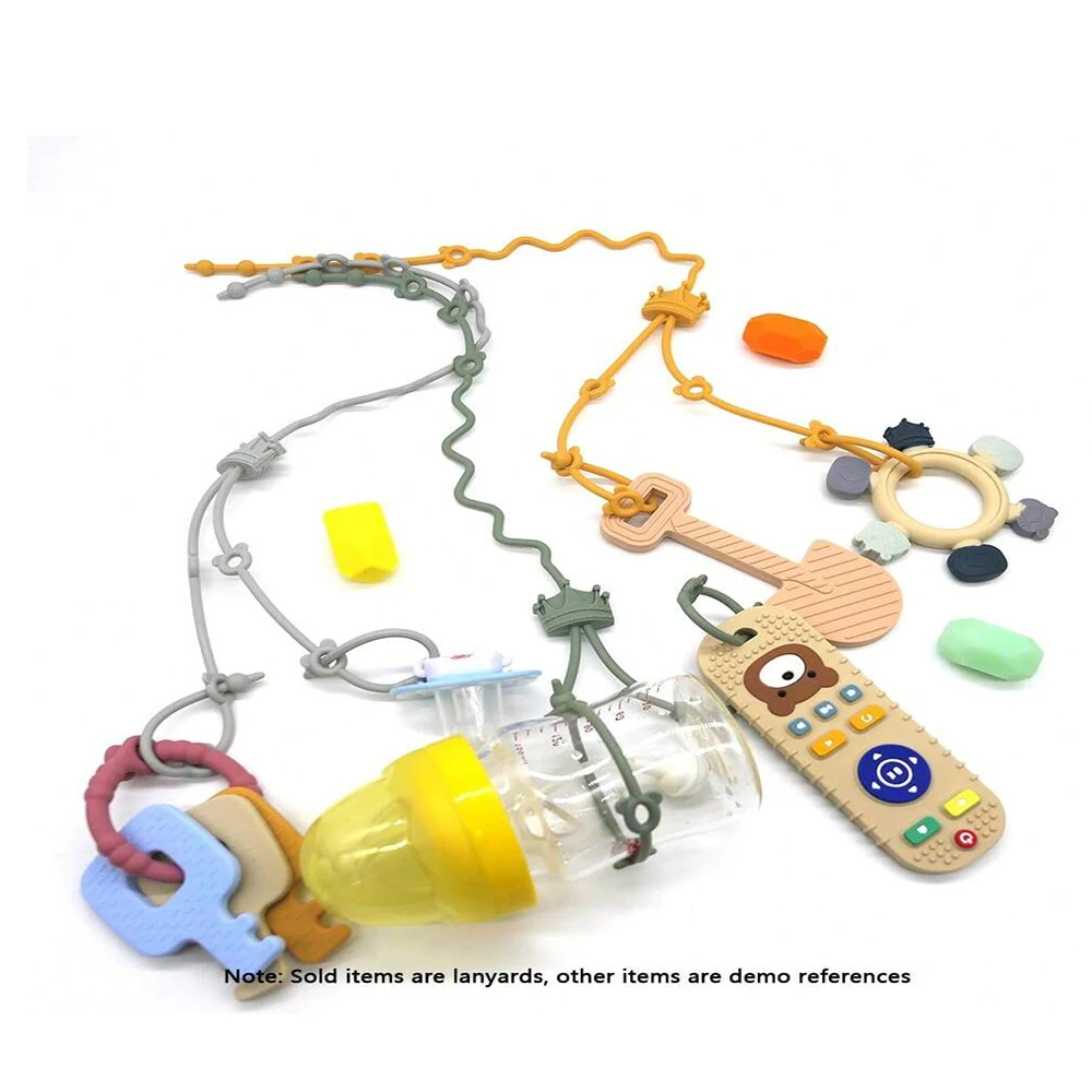 1/3/9 قطعة لهاية سيليكون سلسلة مصاصة زجاجة عضاضة اللعب منع فقدان للأطفال حمل العناصر منع فقدان #4