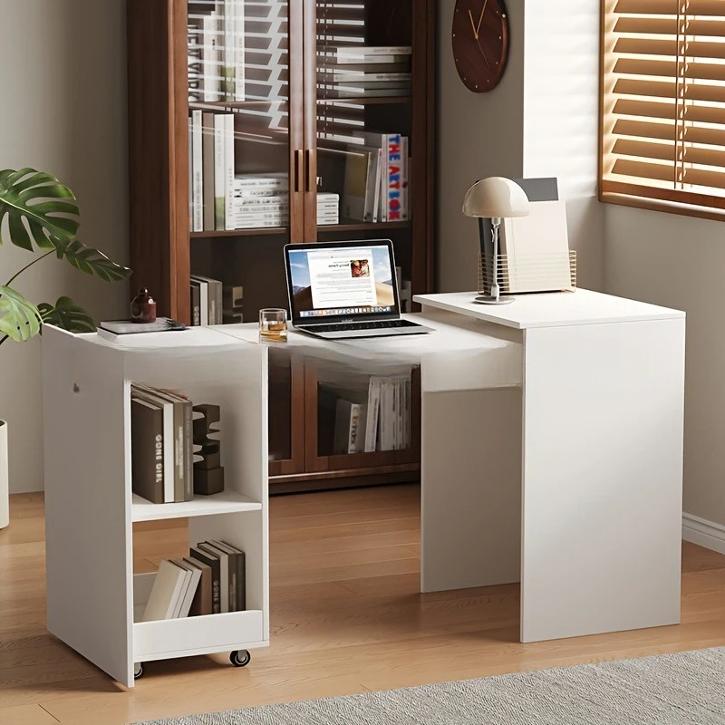 Retractable mobile white dining table rental furniture Amazon desk foldable table storage integrated folding