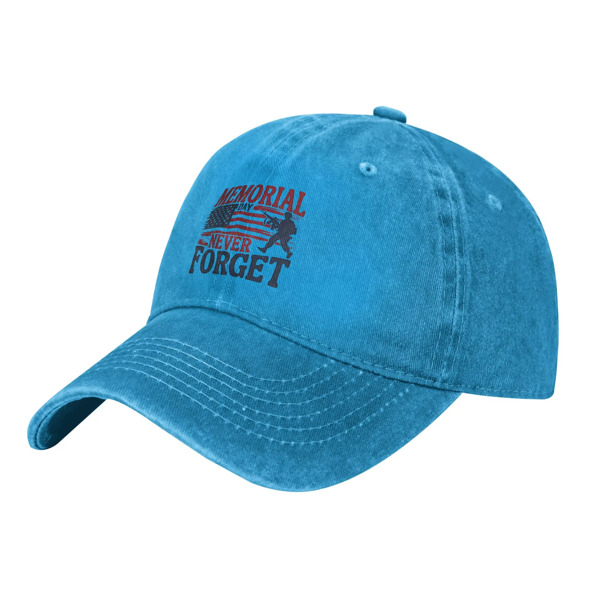 Memorial Day Patriot Baseball Caps Fashion Distressed Cotton Never Forget Headwear Unisex Outdoor Running Golf Soft Caps Hat