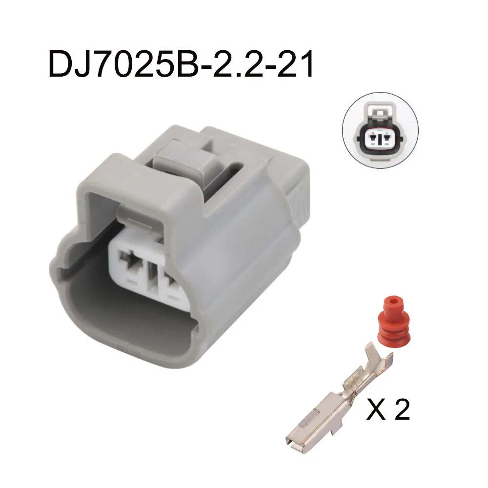 

200set DJ7025B-2.2-21 DJ7025B-2.2-11 automotiveWaterproofconnector2pinfamale male cable Plug socket Includes terminal seal