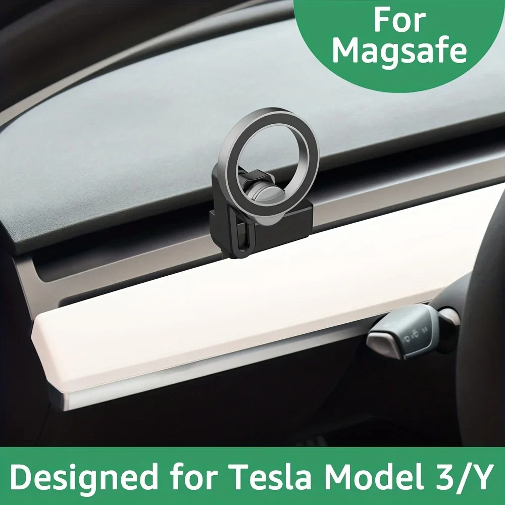 Soporte de teléfono para Tesla Model 3 Model Y, MagSafe Car Mount, accesorios Tesla, se adapta a teléfonos AIl