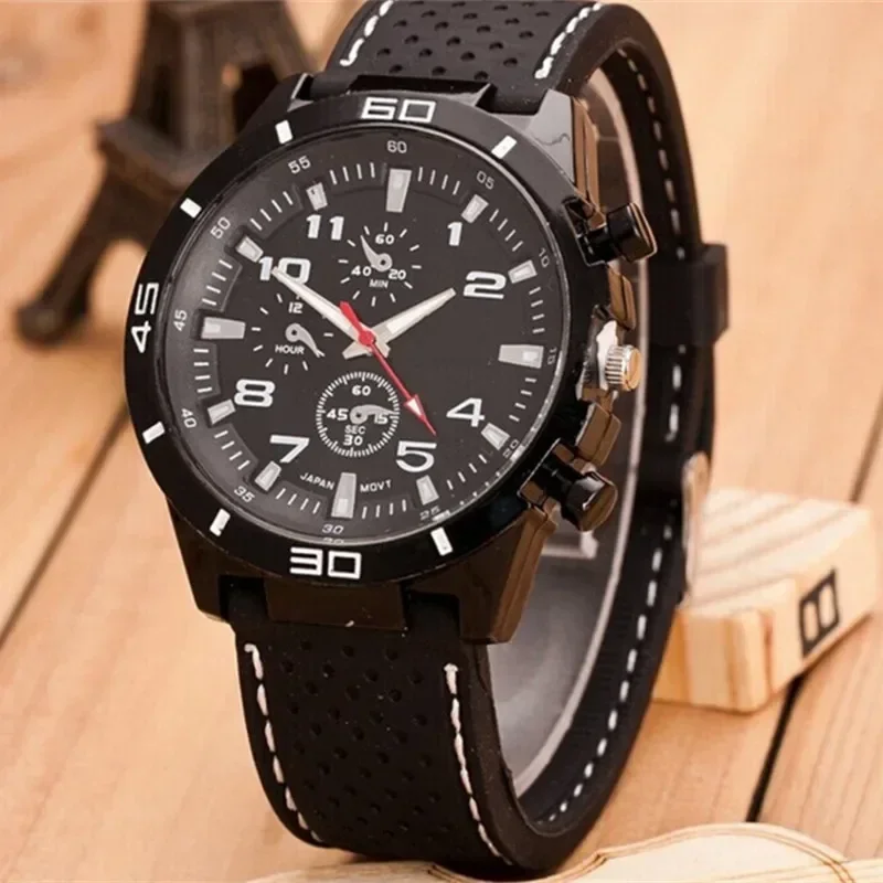 Mode Marke Datum Quarz Männer Uhren Luxus Männlichen Uhr Chronograph Silica Gel Sport Herren Armbanduhr Hodinky Relogio Masculino