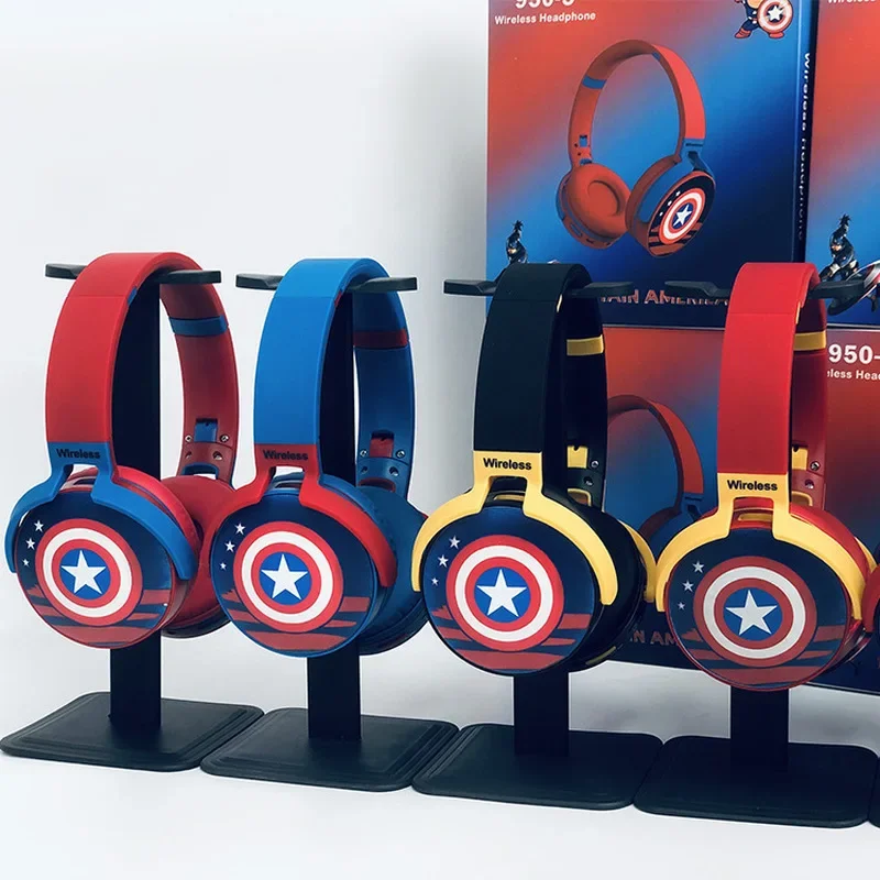 2024 New Marvel Computer Headworn Bluetooth Wireless Headphone For Gaming High Sound Quality Big Earmuff With Long Standby Gifts