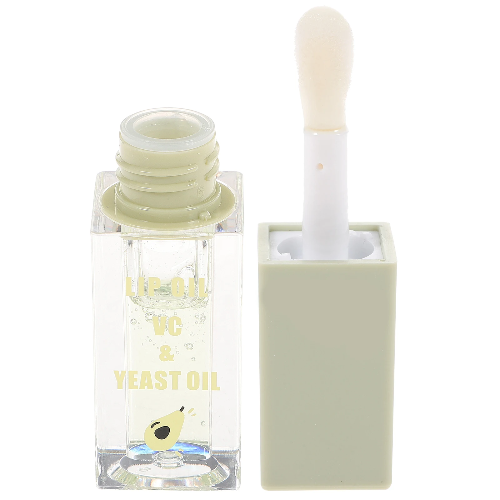 Avocado-Lipgloss, wasserfest, fruchtige Tönung, flüssiger Lippenstift für Mädchen, Spiegel-Finish, täglicher Gebrauch, Perlglanz-Charm, Damenkosmetik