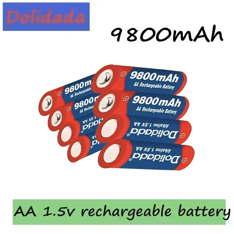 

Upgrade to 2025's Best! AA 9800mAh Rechargeable Battery with Charger, 1.5V Alkaline - Style Power