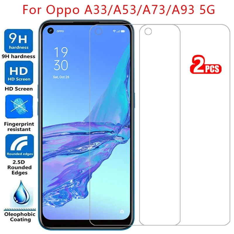 protective tempered glass for oppo a33 a53s a53 a73 a93 5g screen protector on a 33 53 s 53s 73 93 33a 53a 73a 93a safety film