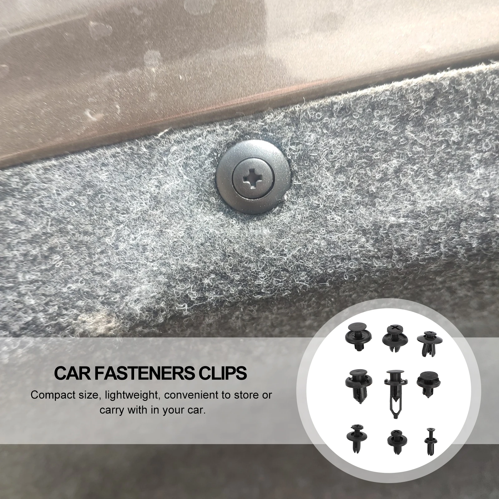 

1 set 1 Set Bumper Repair Kit Plastic Rivets Bumper Clips Fastener Remover Storage Box Lightweight Trim Retainer For Door Hood