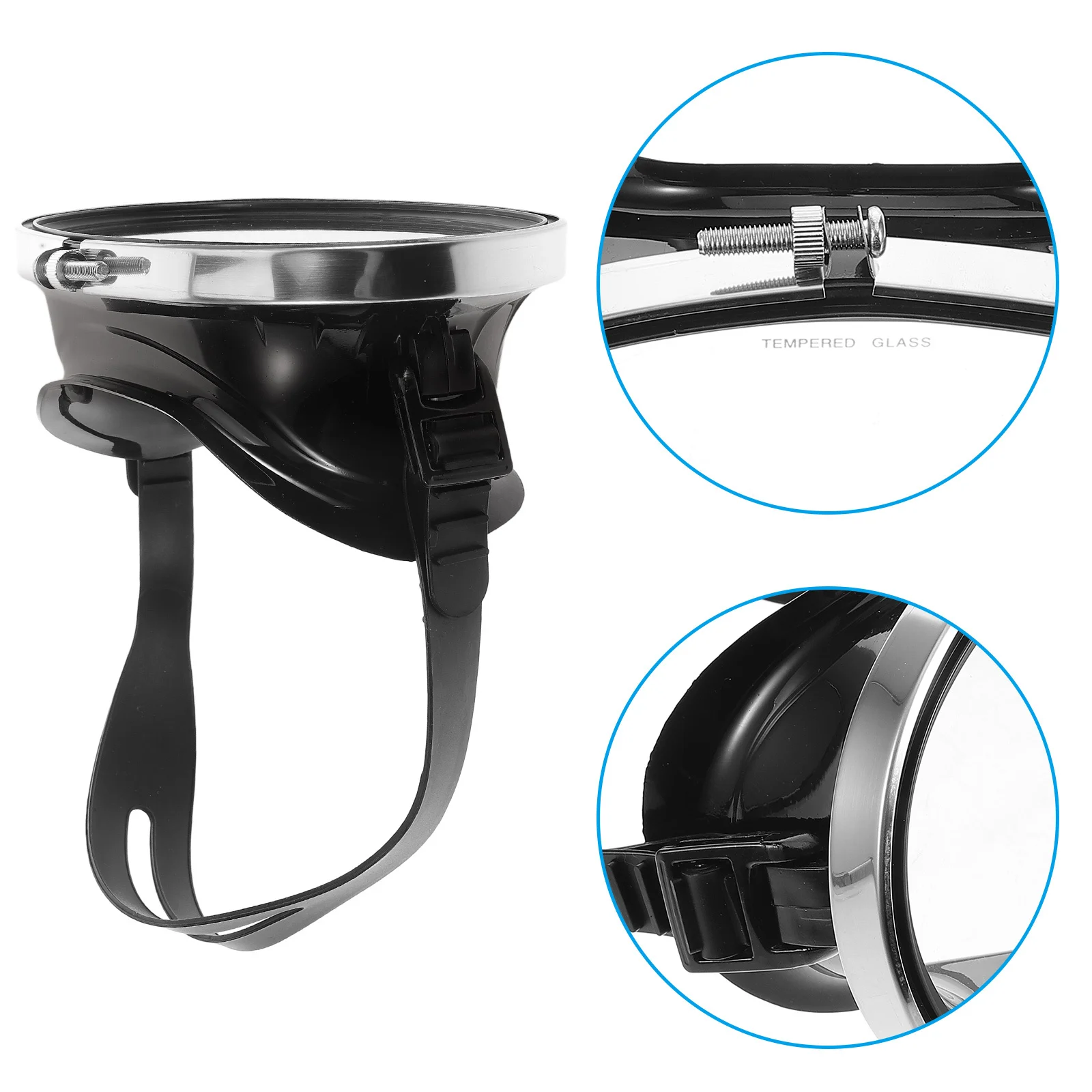 عالية الوضوح الزجاج المقسى مكافحة الضباب حزام قابل للتعديل مريح صالح الغوص السباحة الغوص والعتاد #1