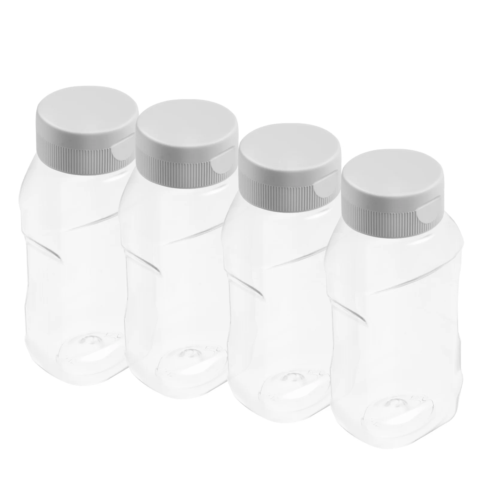 Botellas exprimibles, dispensadores de condimentos, Material ecológico de calidad alimentaria, fácil de extruder, condimentos para ensalada, Ketchup, mostaza, 4 Uds.